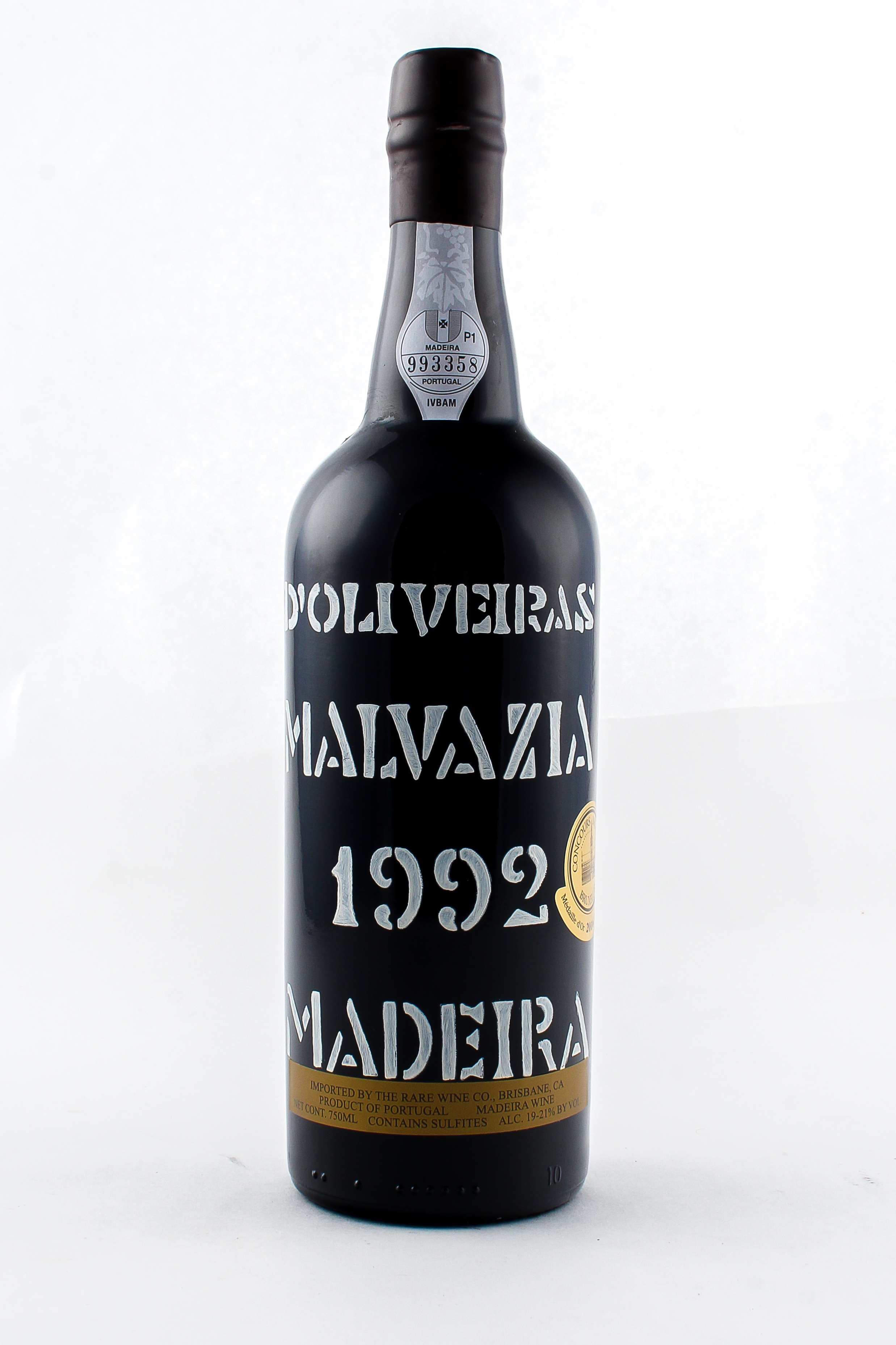 1992 D'Oliveira Malvasia Madeira 750 mL - Rare Wine Co.